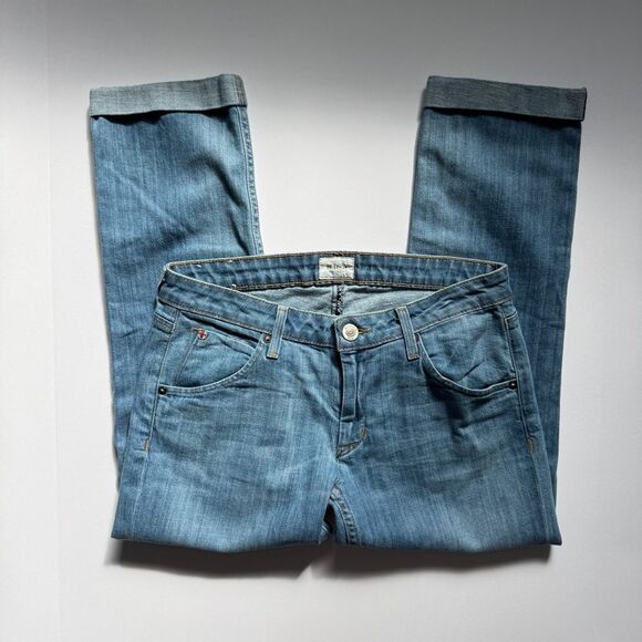 Hudson Bacara Crop Straight Cuffed Light Wash Size 27 - Picture 2 of 10